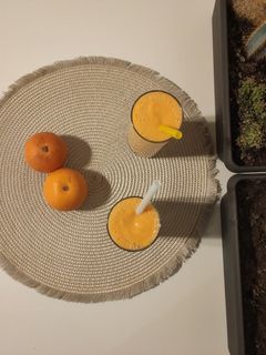 Foto de Batido manga, laranja e cenoura