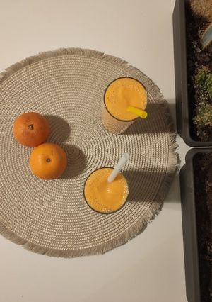 Foto de Batido manga, laranja e cenoura