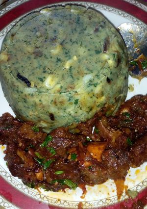 A picture of Wet fry beef #endofyearchallenge.