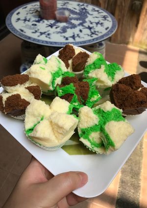 Foto resep Bolu Kukus Mekar「開花蒸蛋糕」