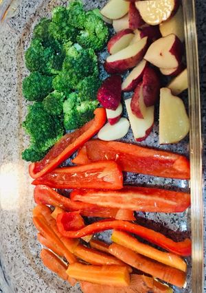 Una foto de Verduras al horno