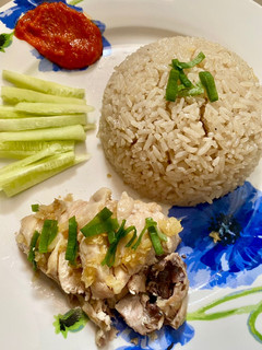 Foto resep Hainan chicken rice (nasi ayam hainan)