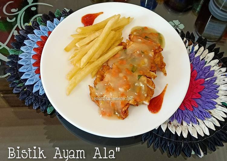 Resep Mudah Bistik Ayam Ala&amp;#34; ala me 🥰 Nikmat Lezat