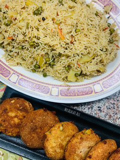 A picture of Vegetables Pulao.