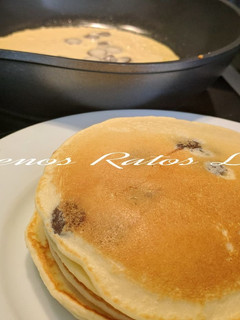 Una foto de Tortitas con chocolate