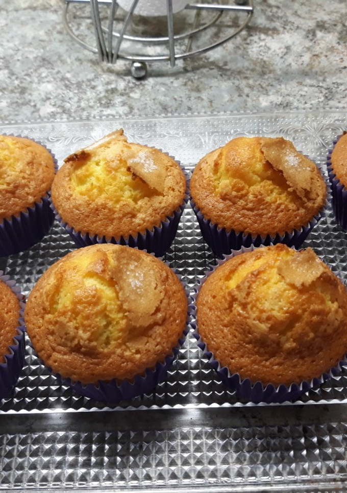 Una foto de Magdalena de naranja. En thermomix