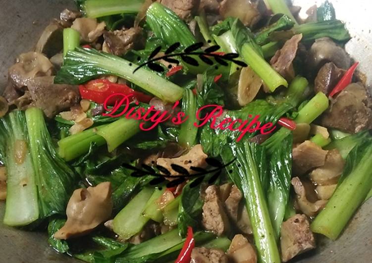 Resep Tumis Ati Ampela pekcoy saus tiram Anti Gagal