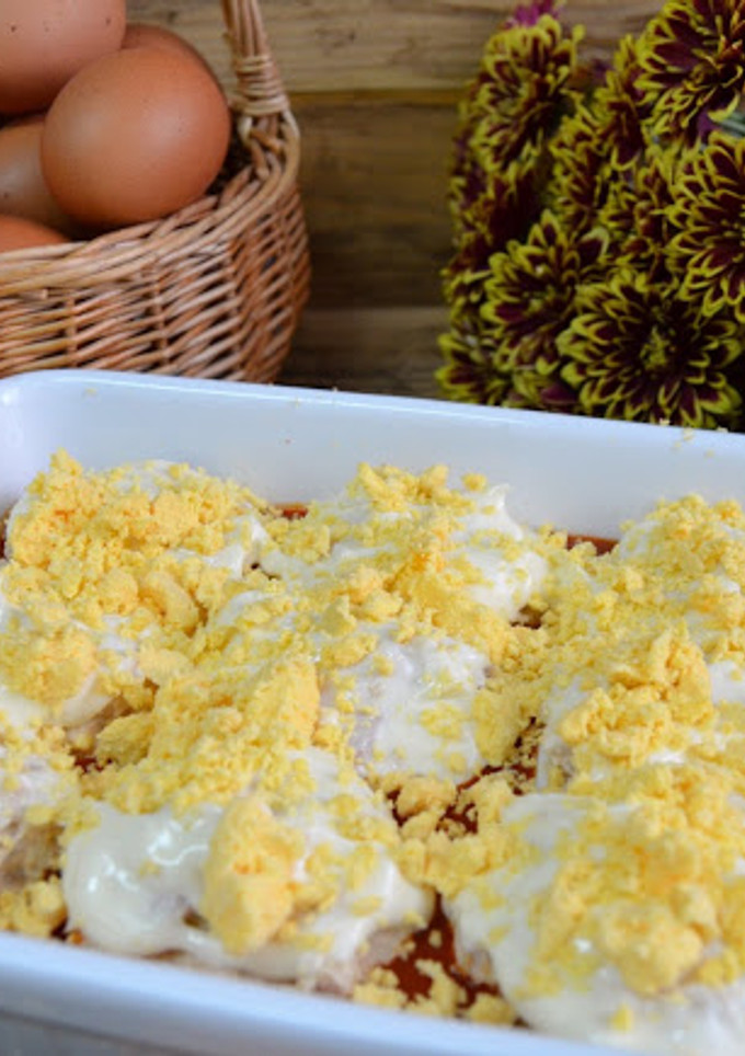 Una foto de Huevos rellenos