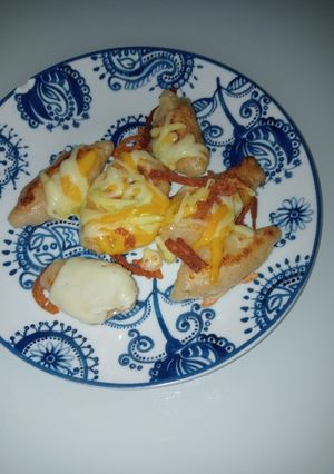 Una foto de "Bolitas" de queso y lacón