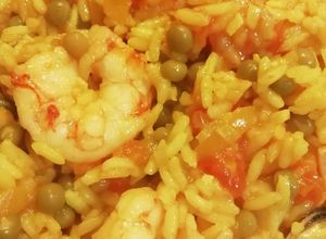 Una foto de Paella para 2 económica y rápida