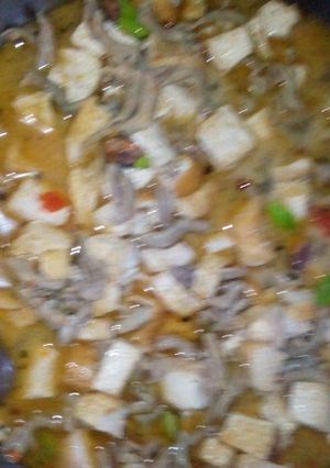 Foto resep Sayur usus tahu petai nyemek2