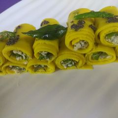 A picture of Pataudi paneer roll.