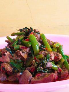 Foto resep Tumis buncis ati ampela daun kemangi