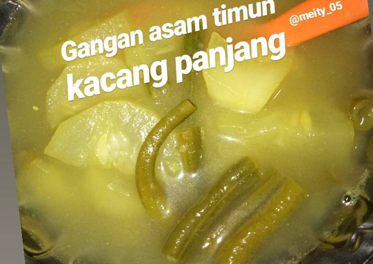 Cara Gampang Membuat Gangan asam timun dan kacang panjang (sayur urang banjar)😍😍 yang Lezat Sekali