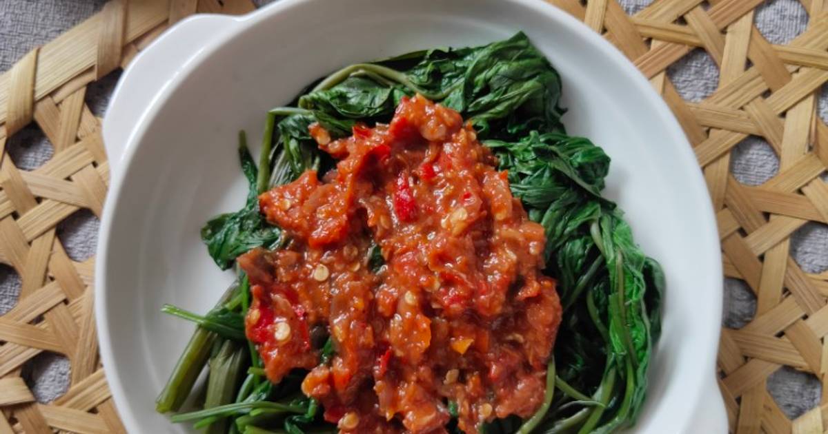 Resep Plecing Kangkung Rasanya Maknyus