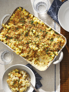 A picture of Cauliflower Mac 'n' Cheese.