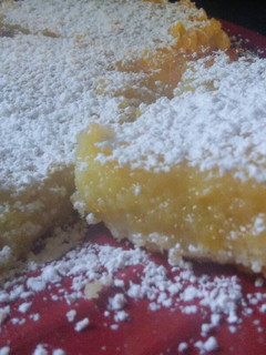 A picture of Sunshine's lemon lover squares.