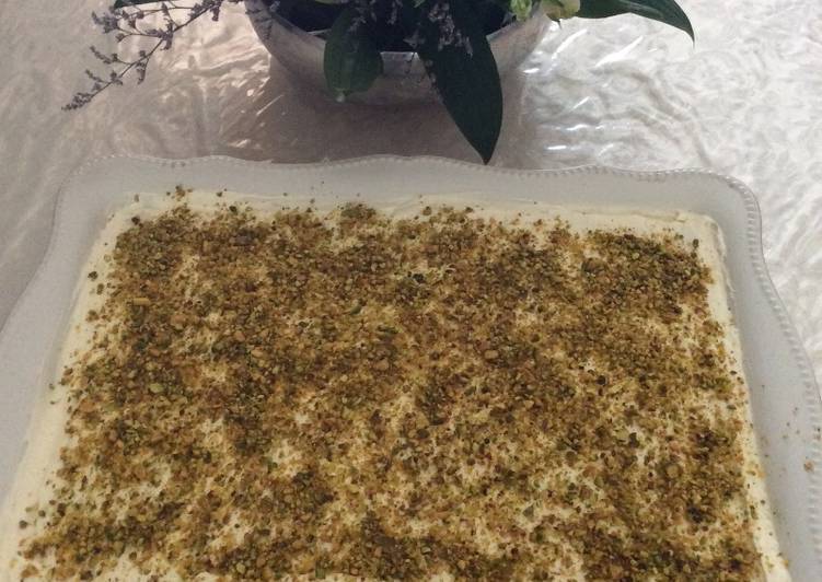 Tiramisù al limone e pistacchi