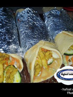 Shawarma mai kaza ainihin hoton girkin