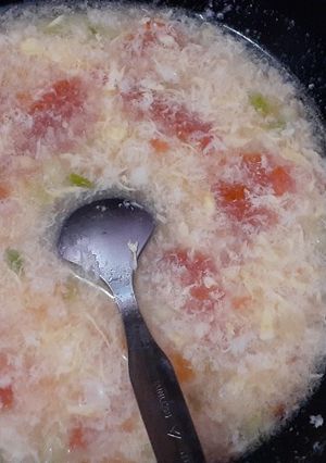 Foto resep Sup tomat telur