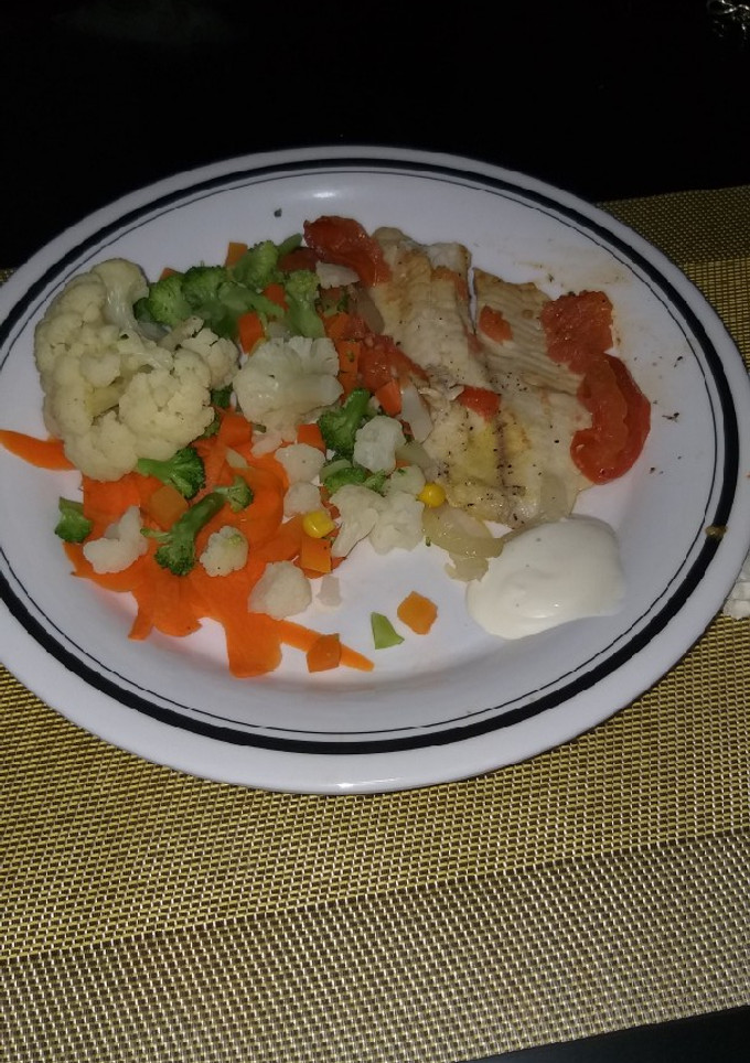 Una foto de Filete de pescado a la plancha