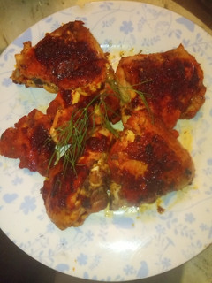 Una foto de Pollo frito al estilo agridulce