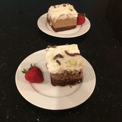 A picture of French Silk Brownies.