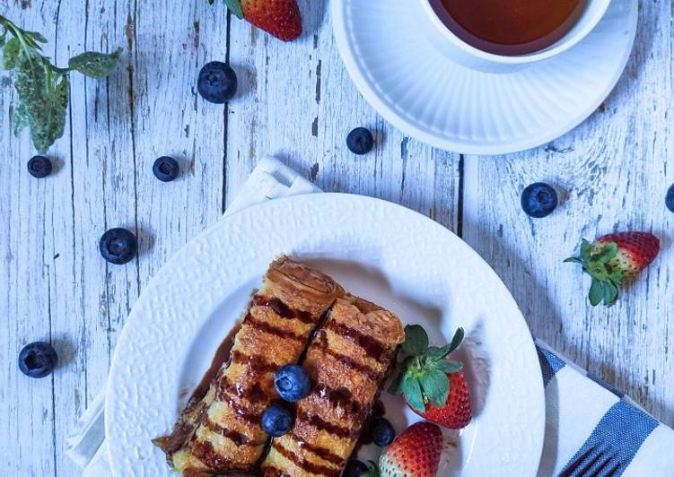 Resepi:  Nutella French Toast Simple