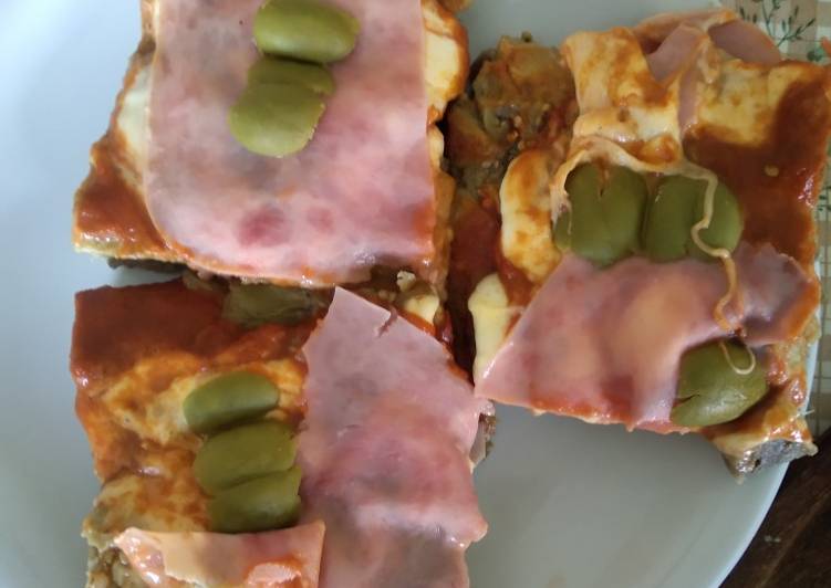 Pizza de berenjena