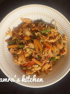 Sauce din naman kaza(shredded chicken sauce) ainihin hoton girkin