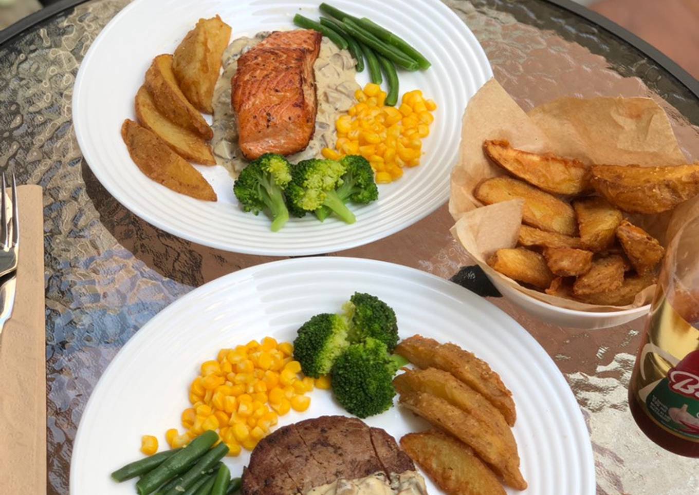 Steak with Mushroom sauce Simple dan enak