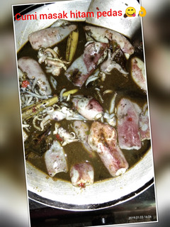 Foto resep Cumi masak hitam pedas