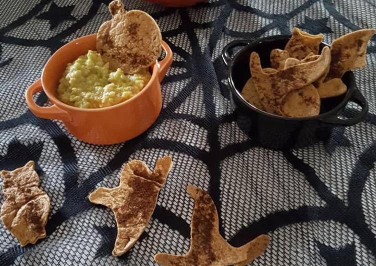 Recette de Rapide Guacamole et chips tortilla