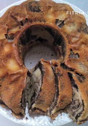 Foto resep Marmer Cake Pak Sahak (all in one method)