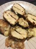 Escalope de Poulet farcie au fromage et panée aux Noisettes