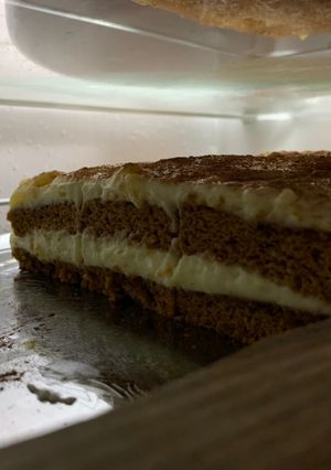 Sütőtökös “tiramisu” szelet recept fotója