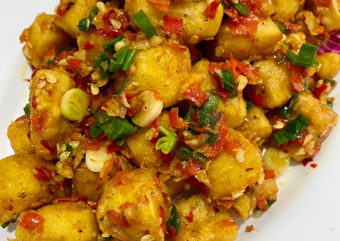 Ini dia! Cara praktis buat Tahu cabe garam dijamin sempurna