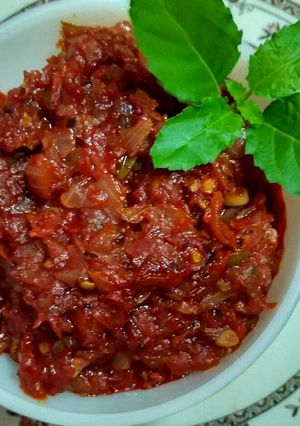 A picture of Homemade pizza sauce.