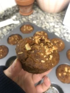 Una foto de Muffins de zanahoria veganos