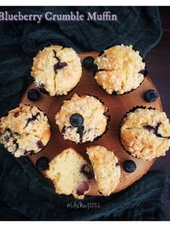 Foto resep Blueberry Crumble Muffin