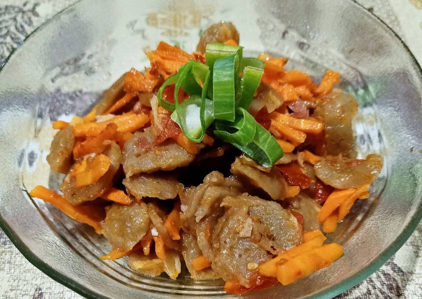 Bakso Wortel Tumis
