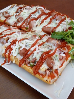 Una foto de Pan pizza