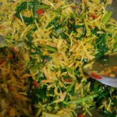รูปของ Tumis kangkung bunga pepaya