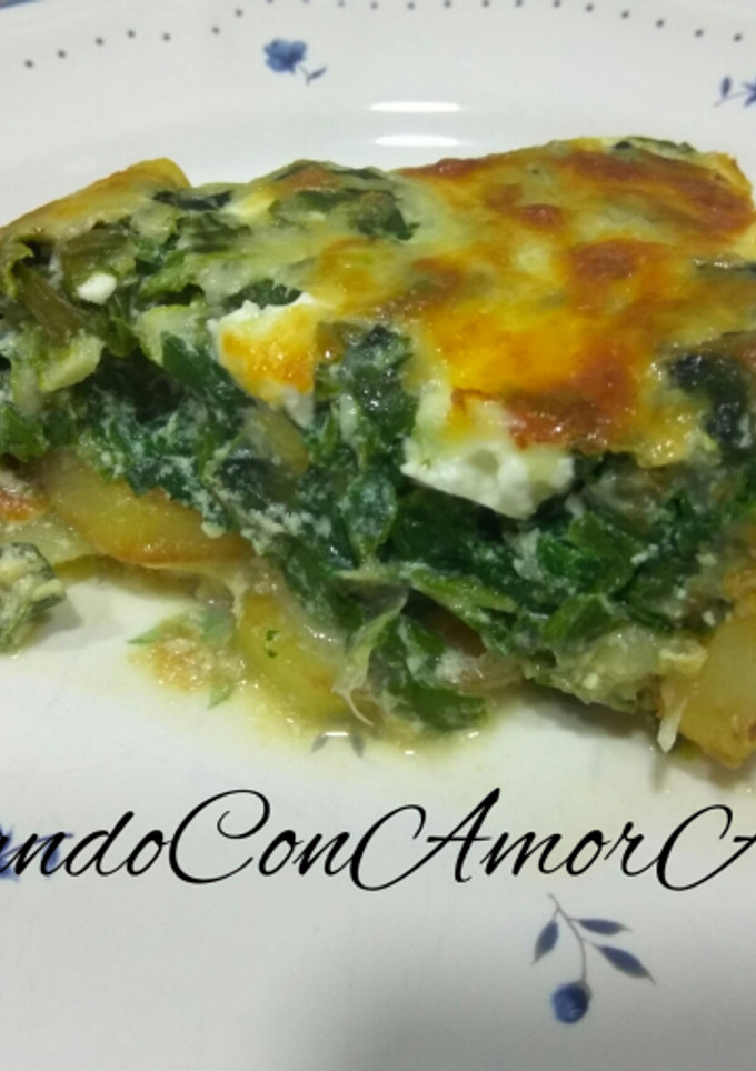 Una foto de Tartaleta de espinacas y Patatas