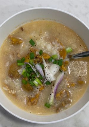 Hình của món Cháo nhum biển (cầu gai).