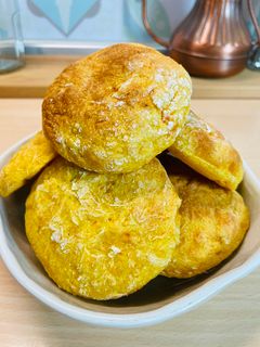 南瓜圓麵包|過熱水蒸氣烤箱微波爐 的食譜成品照片