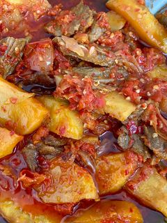 Foto resep Dendeng lambok kentang balado