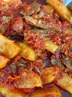 Foto resep Dendeng lambok kentang balado