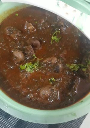 A picture of Kaleji Gurda Masala.