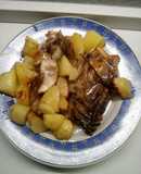 Oven-Baked Chicken with White Wine and Potatoes